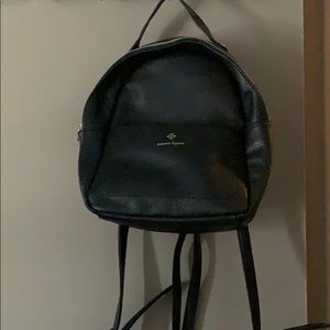 Leather backpack